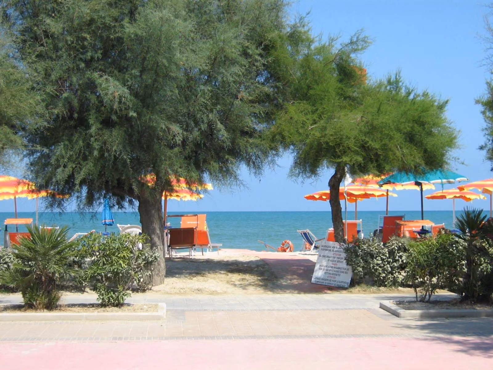 Panorama naturale dell'Abruzzo adriatico nei dintorni di Giulianova